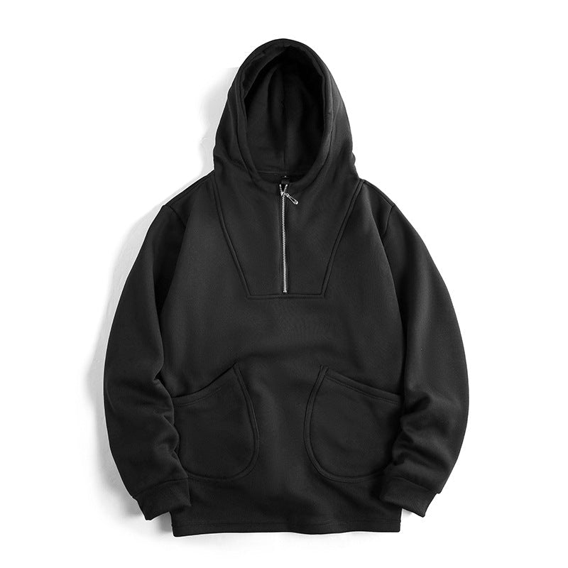 Herren Kapuzenpullover mit innovativem Reißverschluss und komfortabler Passform Krohn-e