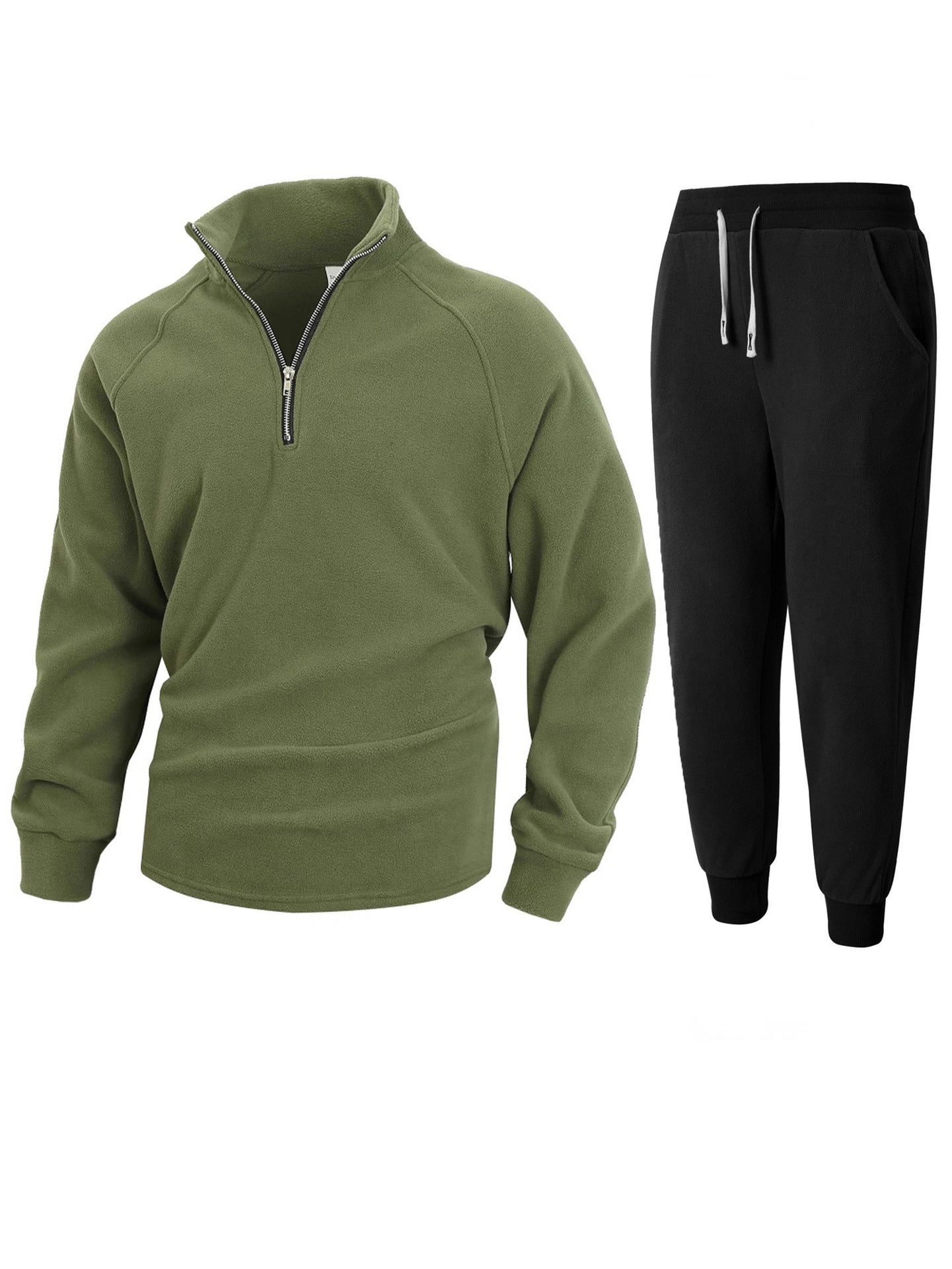 Herren Fleece-Relaxanzug mit halblangem Reißverschluss Krohn-e