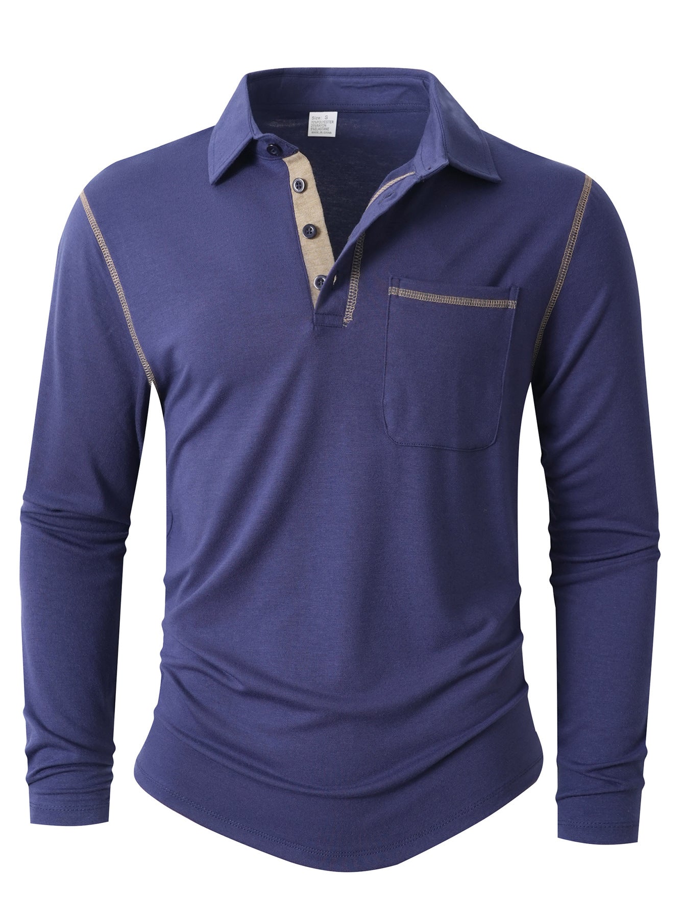 Herren Langarm Poloshirt Krohn-e