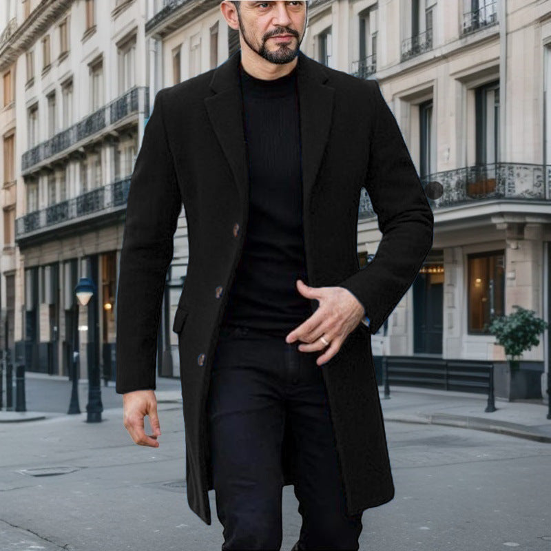 Herren eleganter Wollmantel Krohn-e 1760428448