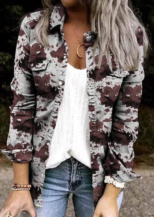 Elegante Raffa Jacke, mittellang