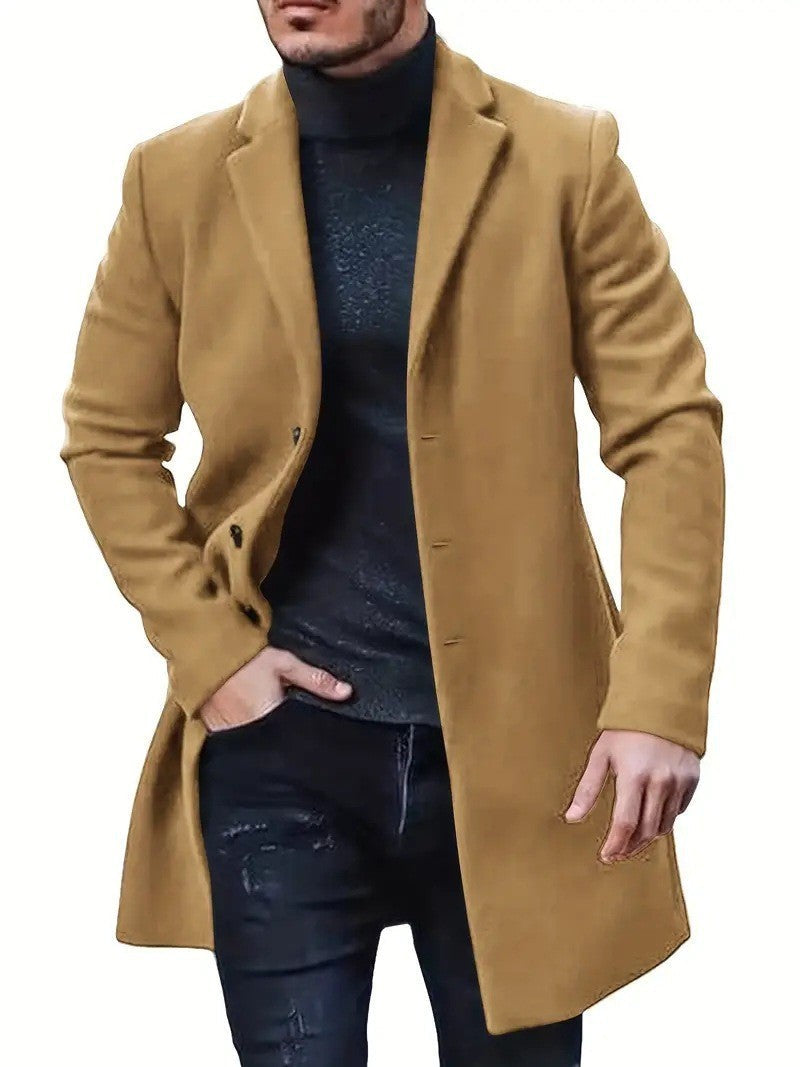 Herren Eleganter, zeitloser Wollmantel Krohn-e