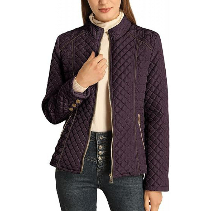 Damen gesteppte Freizeitjacke mit hohem Kragen Krohn-e