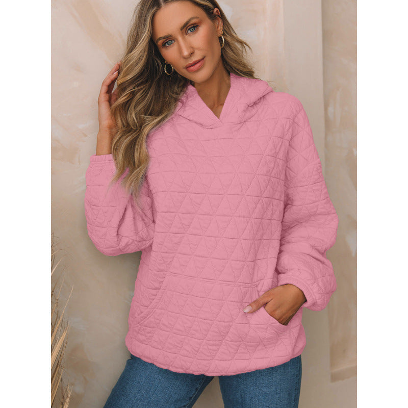 Damen gesteppter Kapuzenpullover mit praktischen Taschen Krohn-e