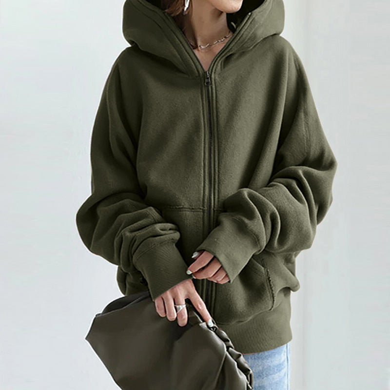 Krohn-e | Stylische, lockere Jacke mit Reißverschluss