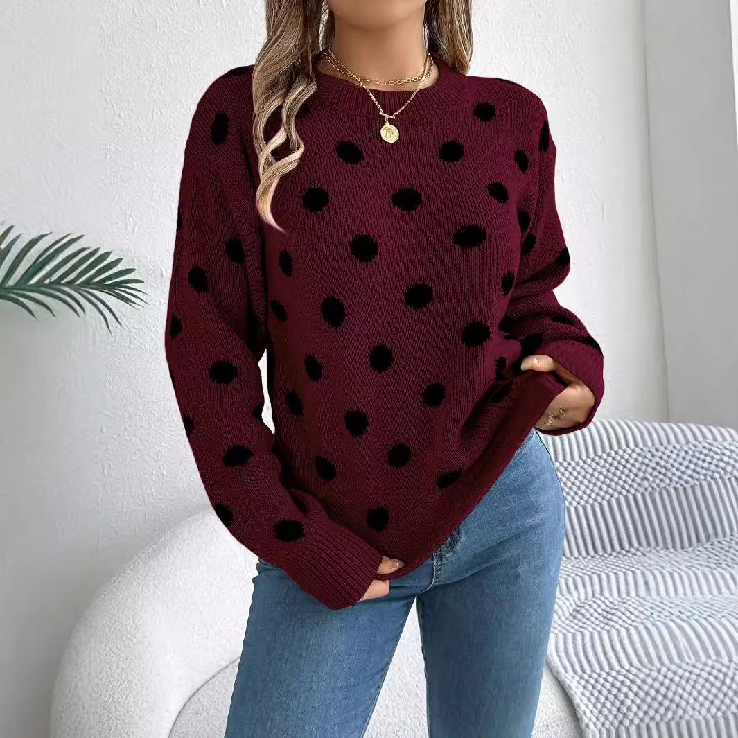 Krohn-e | Polka Dot Strickpullover
