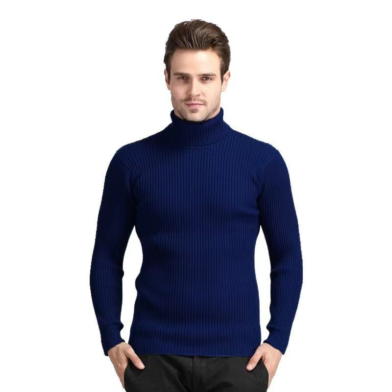 Herren Rollkragenpullover aus feiner Baumwolle mit strukturiertem Design Krohn-e