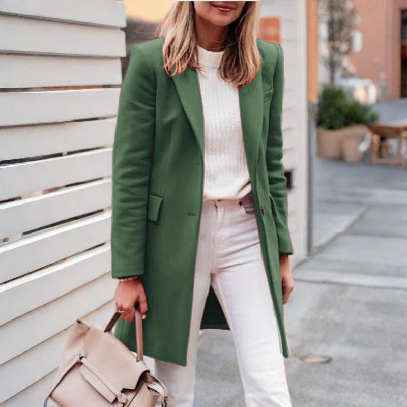 Damen eleganter und bequemer Wollmantel Krohn-e