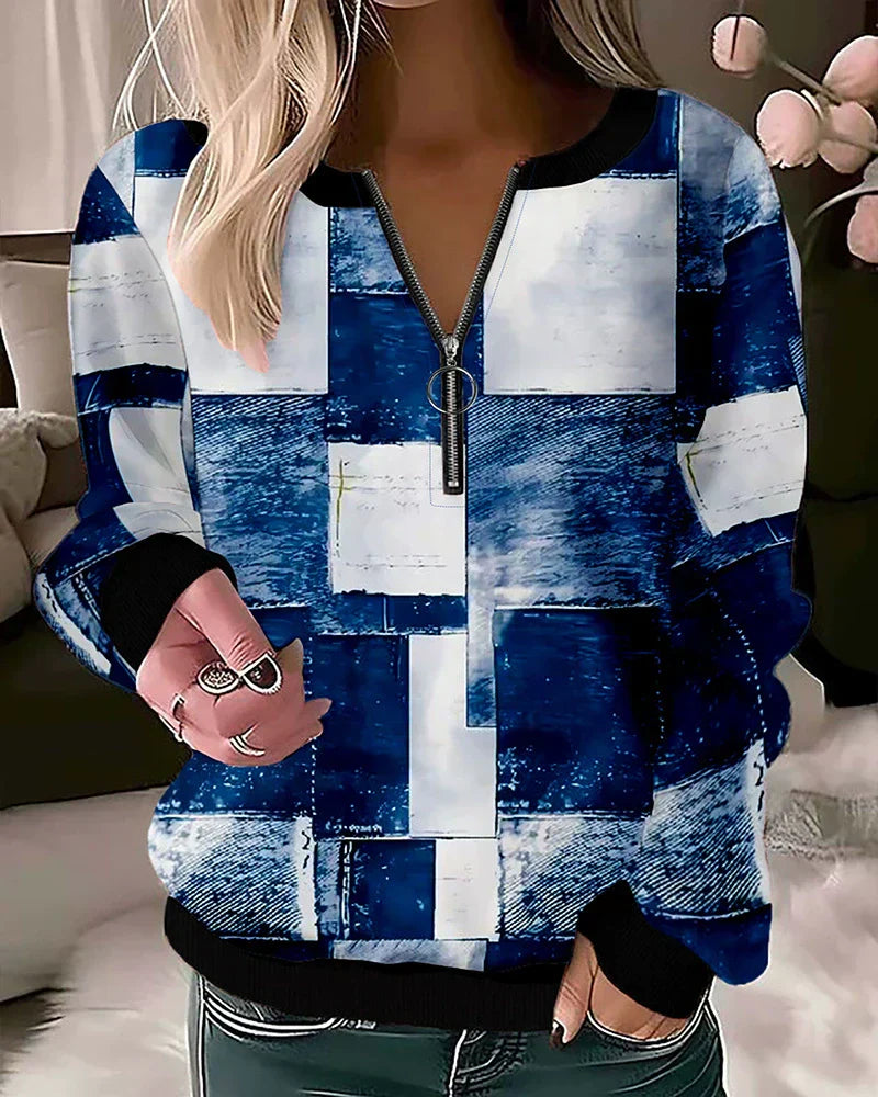 Krohn-e | Reißverschluss Sweatshirt Freizeitkleidung