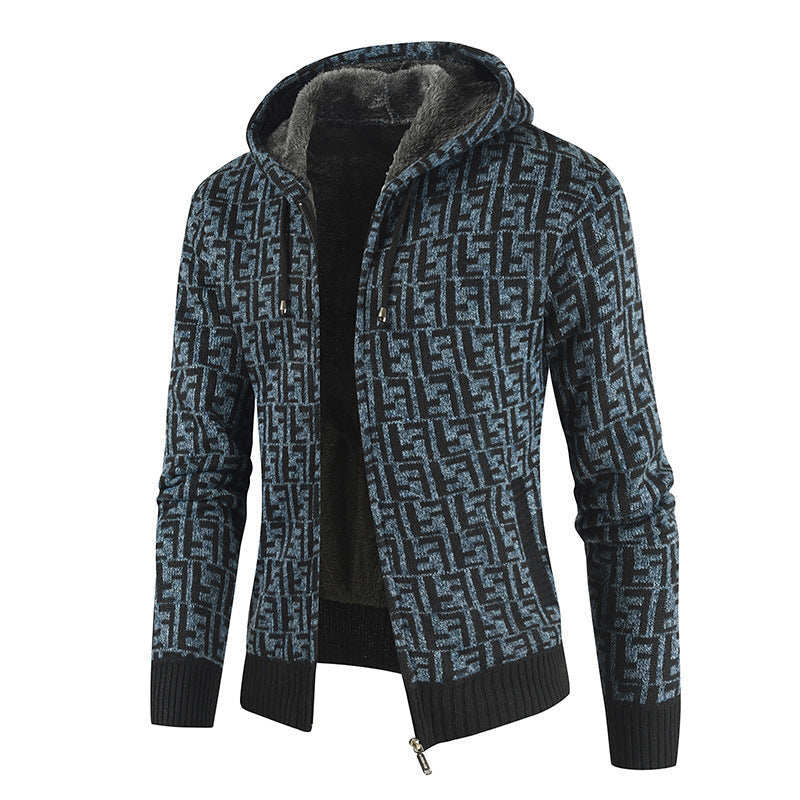 Herren Warm gefütterte Kapuzenjacke Krohn-e