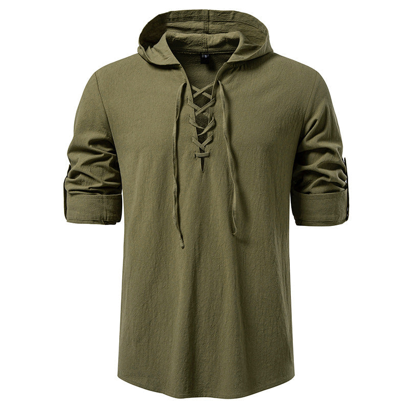 Herren Kapuzentop mit einzigartigem Schnürdesign Krohn-e