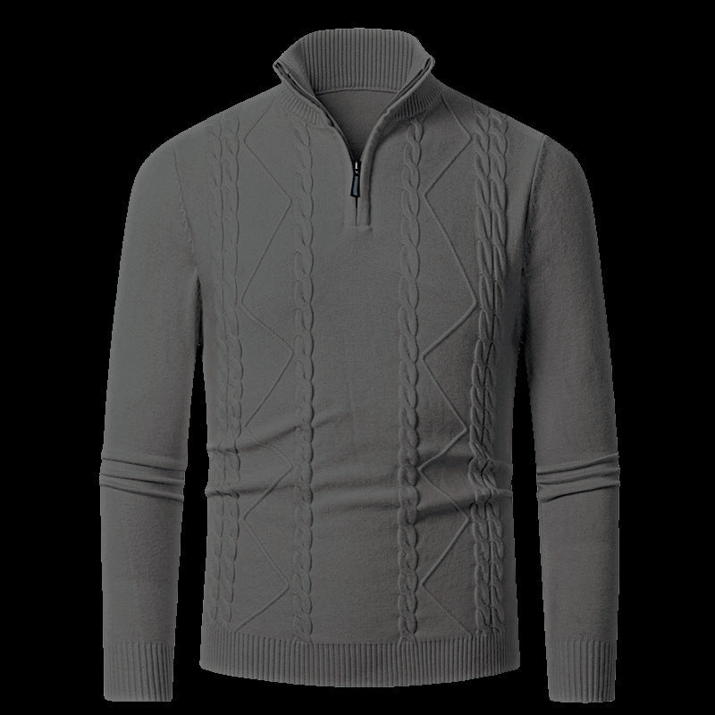 Herren Strickpullover mit modischem Reißverschluss Krohn-e