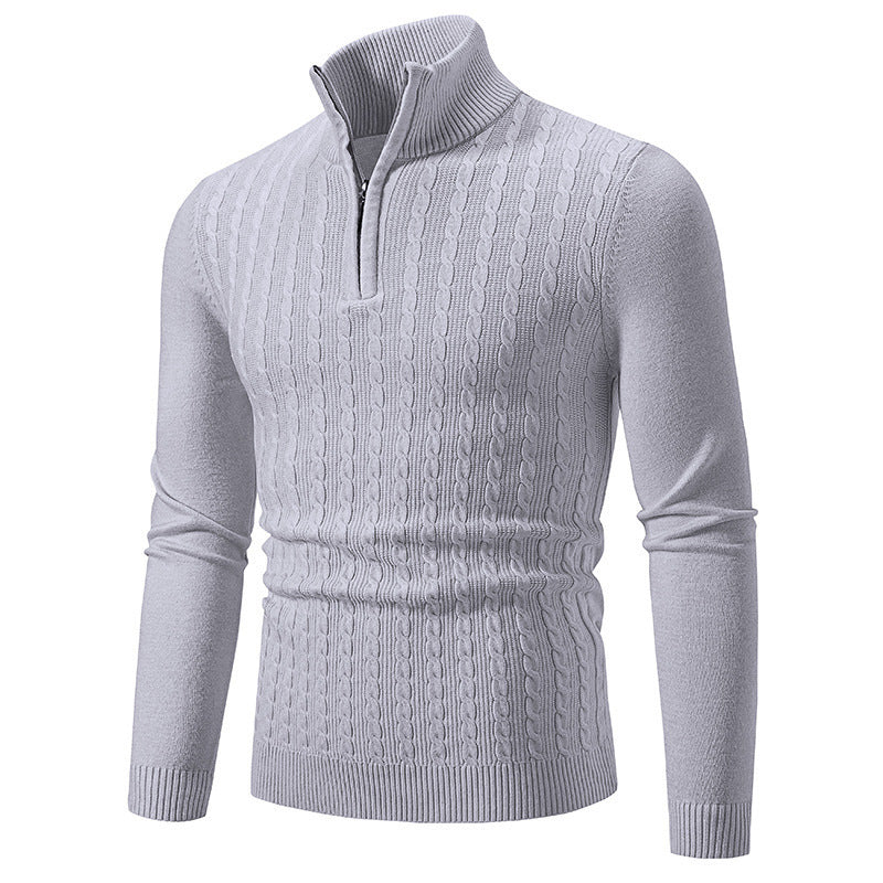 Herren modischer Rollkragenpullover mit Reißverschluss Krohn-e