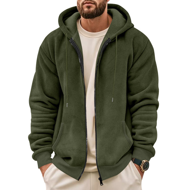 Herren Sportliche Kapuzenjacke mit innovativer Struktur Krohn-e