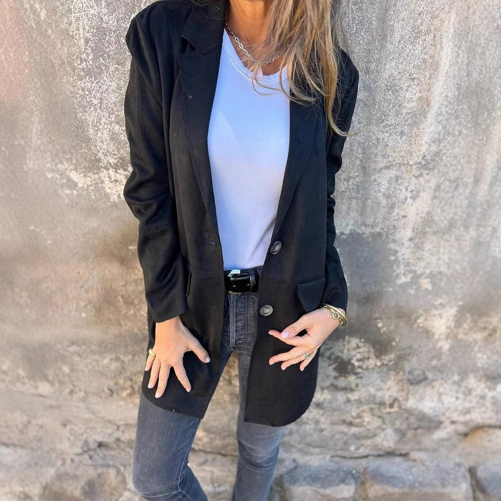 Damen modische und taillierte Longjacke Krohn-e