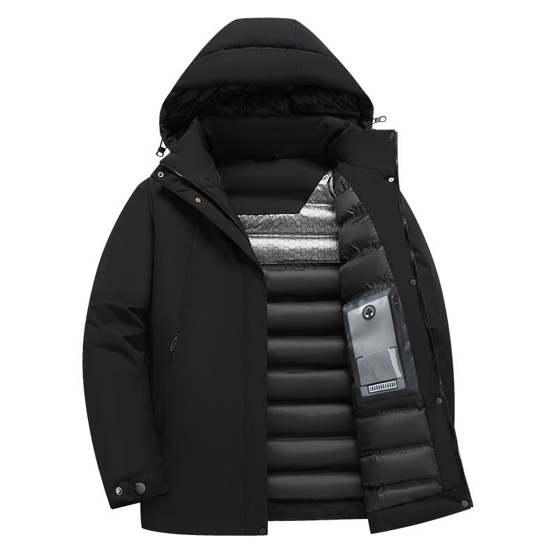 Herren isolierte Funktionsjacke mit kapuze und wasserabweisenden Eigenschaften Krohn-e