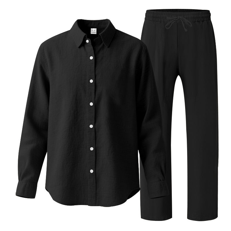 Herren Casual Freizeitanzug mit Oberteil und elastischer Hose Krohn-e