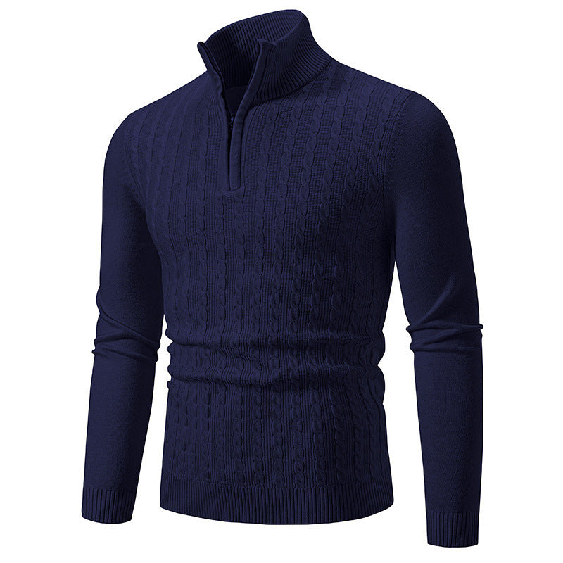 Herren modischer Rollkragenpullover mit Reißverschluss Krohn-e