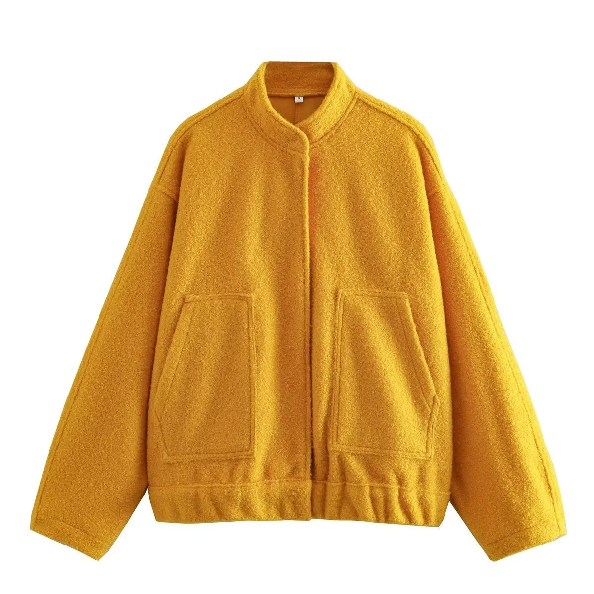 Damen Oversized Wolljacke im schlichten Design Krohn-e