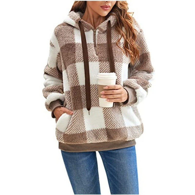 Damen kuschelige Fleece-Hoodie Krohn-e