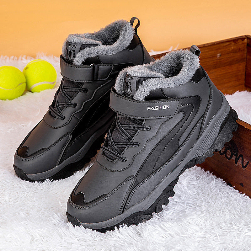 Damen Warm gefütterte Winterstiefel mit rutschfester Sohle und verstellbarem Klettverschluss Krohn-e