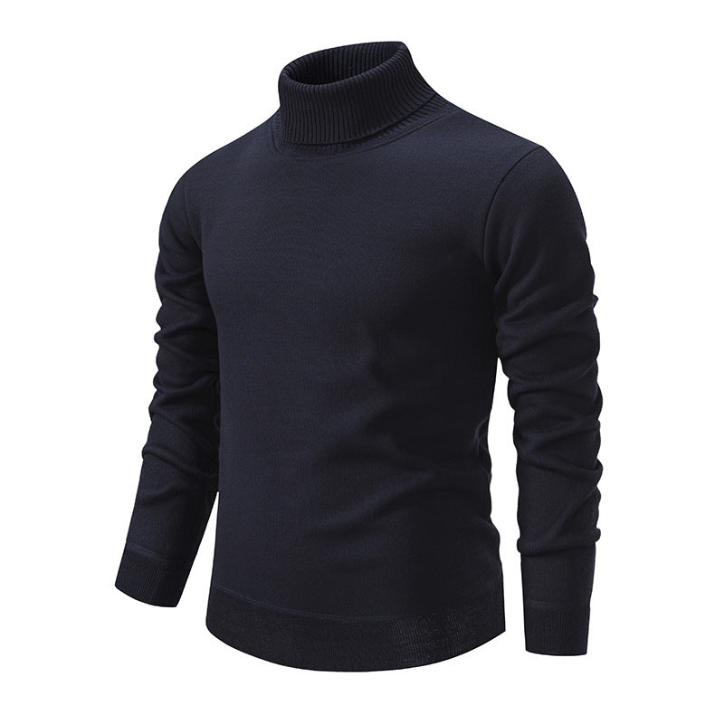 Herren Rollkragenpullover aus weichem Strick mit strukturiertem Design Krohn-e