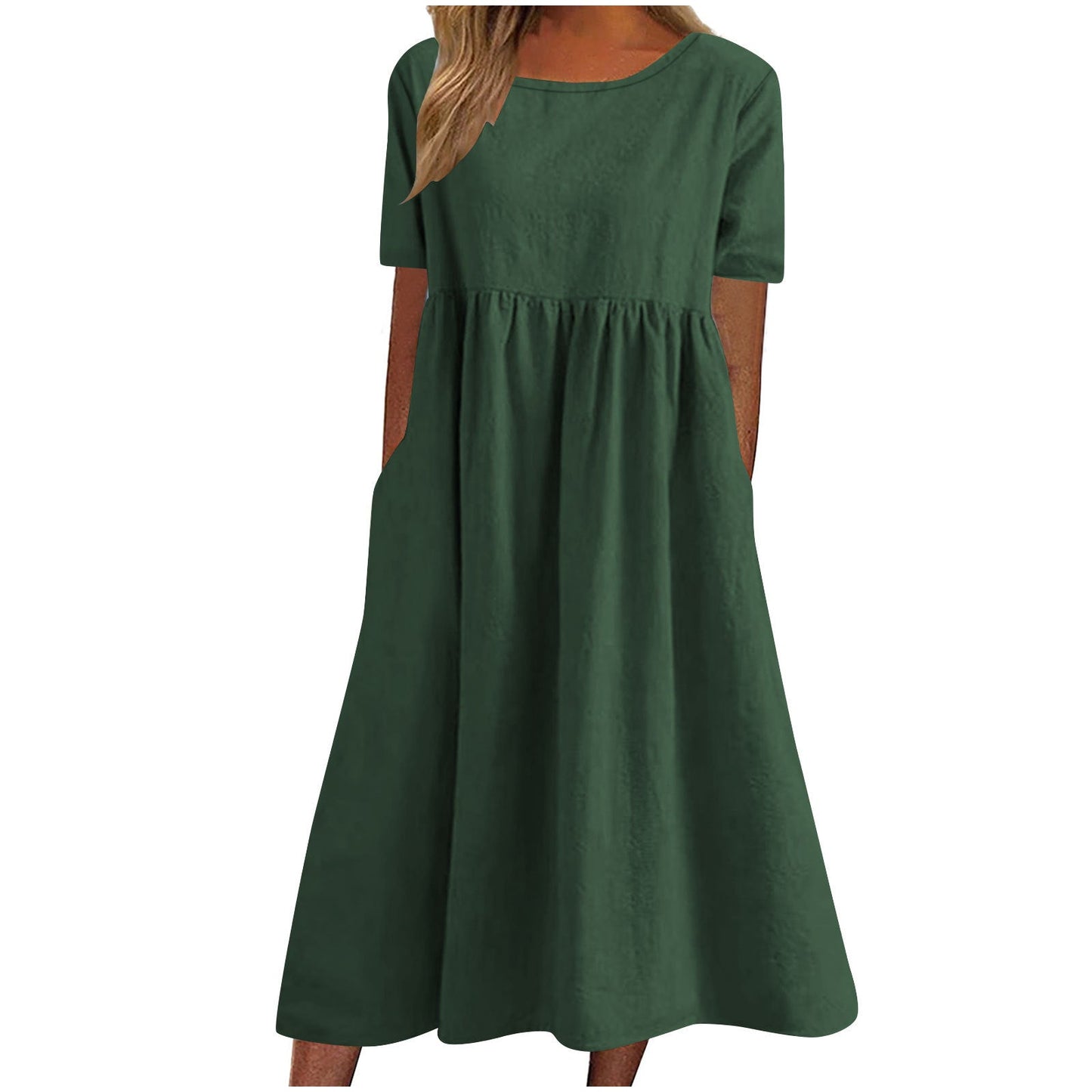 Damen lässiges Maxikleid mit Taschen Krohn-e