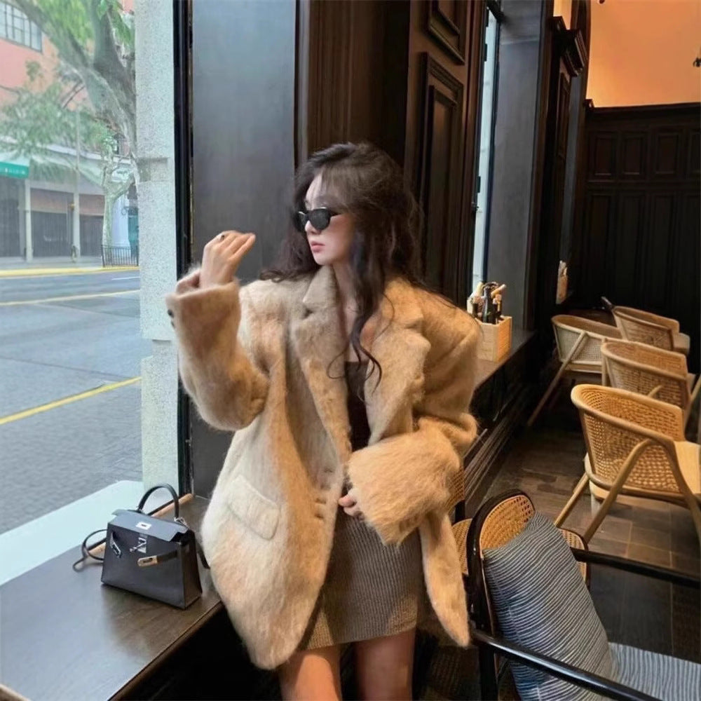 Damen Modischer Oversized-Blazer mit luxuriösem Futter Krohn-e