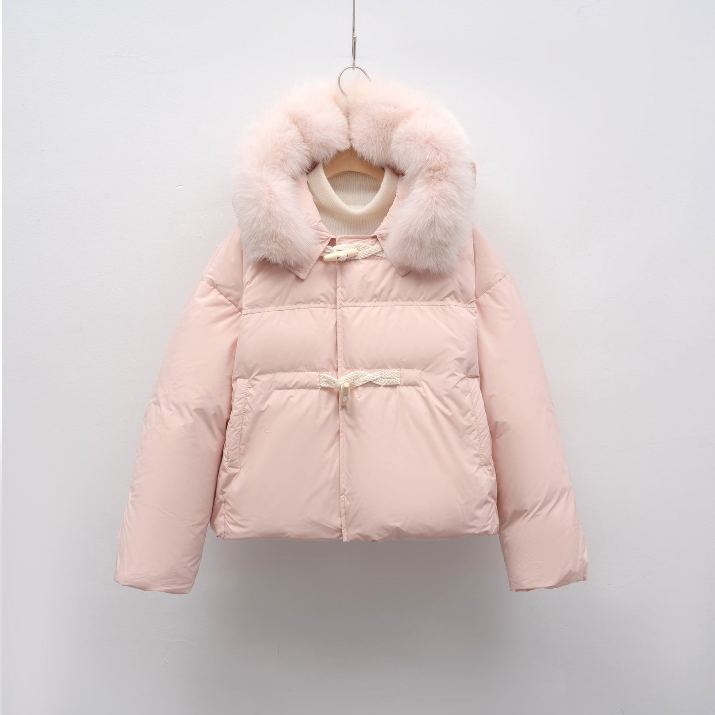 Damen modische Winterjacke mit Kunstfellkragen Krohn-e