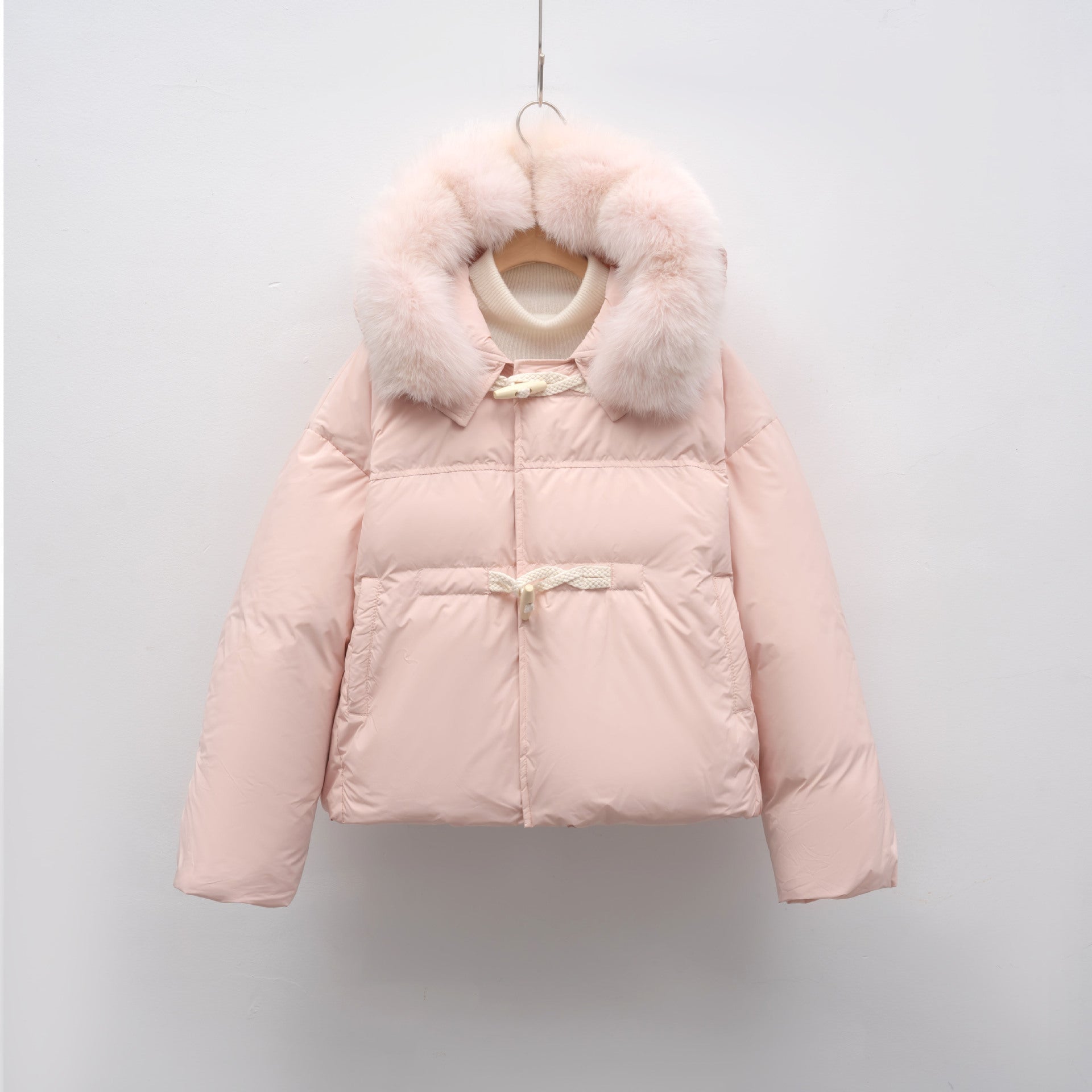 Damen modische Winterjacke mit Kunstfellkragen Krohn-e