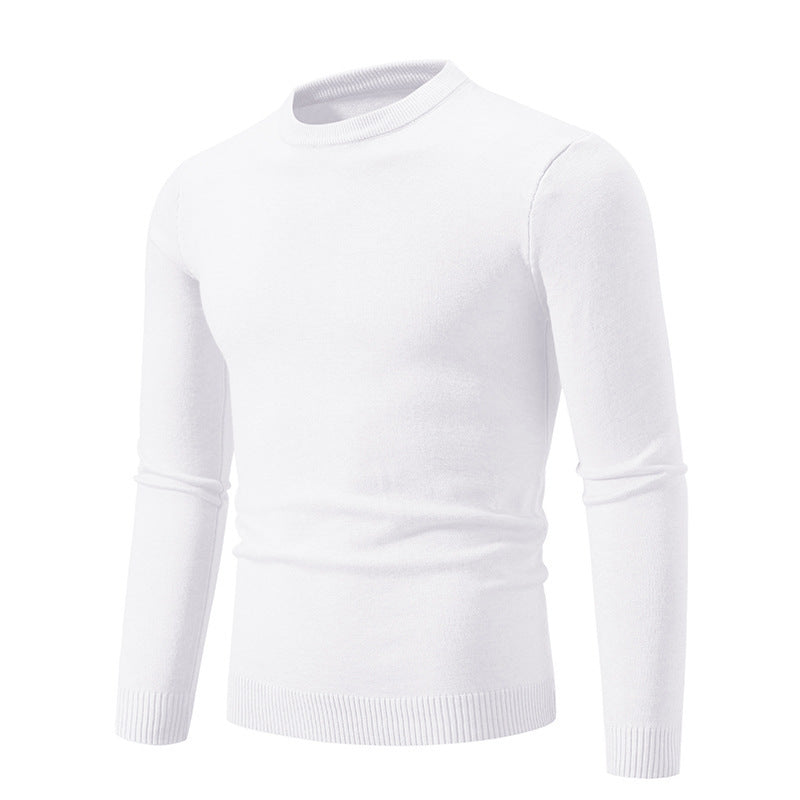 Herren eleganter Rundhals-Pullover aus feiner Baumwolle Krohn-e