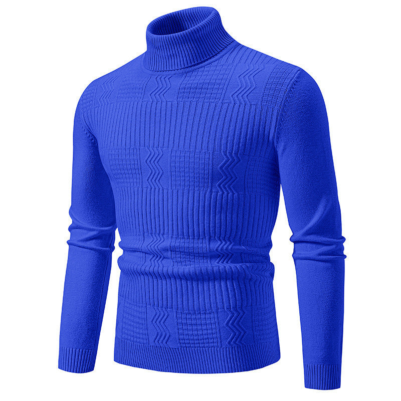 Herren eleganter Rollkragenpullover mit strukturiertem Design Krohn-e