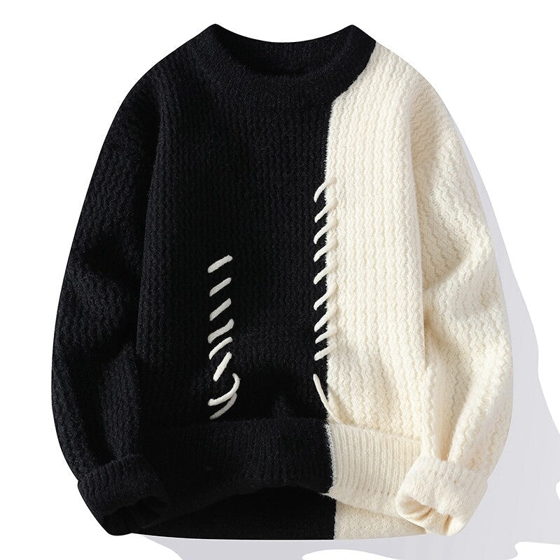 Damen Strukturierter Pullover mit einzigartigem Design und gewebtem Muster Krohn-e
