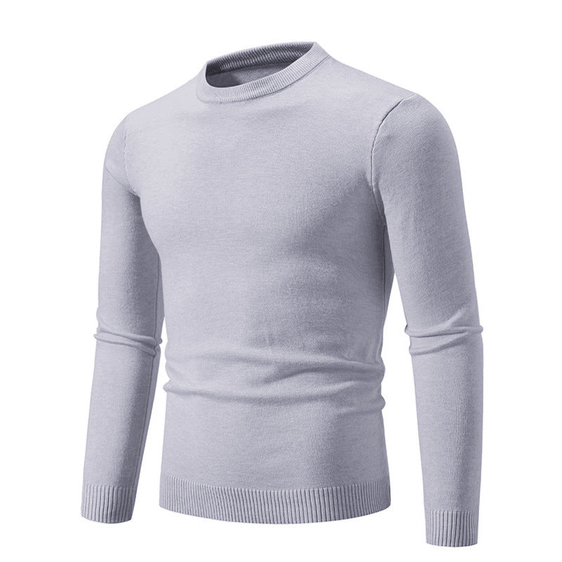 Herren eleganter Rundhals-Pullover aus feiner Baumwolle Krohn-e