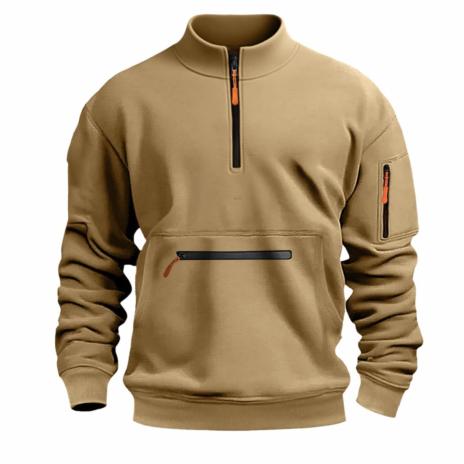 Herren funktionale Sweatshirt mit Reißverschluss Krohn-e