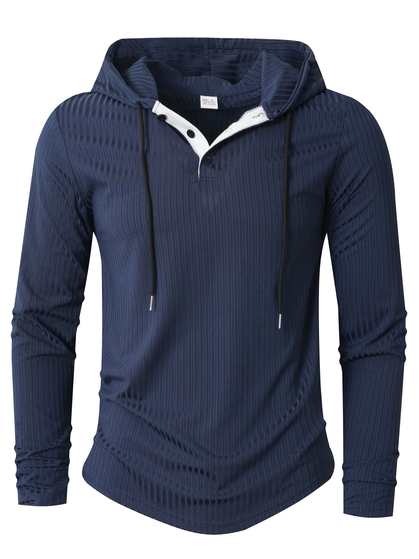 Herren Sportlicher Langarm-Hoodie mit strukturierter Oberfläche Krohn-e