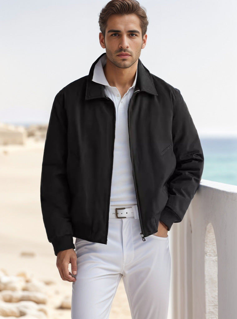 Herren modische Übergangsjacke im sportlichen Schnitt mit Reißverschluss und praktischen Taschen Krohn-e