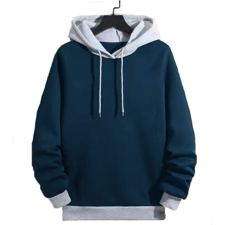 Herren legerer Kapuzenpullover mit kontrastierenden Ärmeln Krohn-e