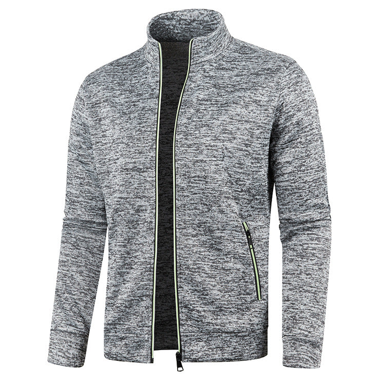 Jonas | Herren Sweatjacke Stehkragen Vollreißverschluss Melange