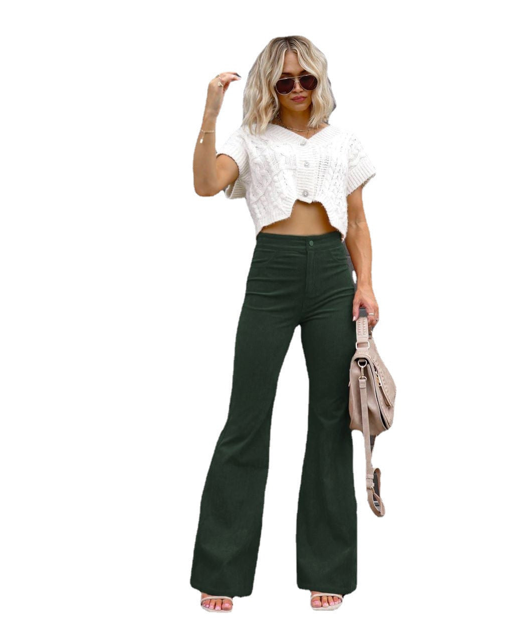Damen Modische Hochbund-Flared-Jeans Krohn-e