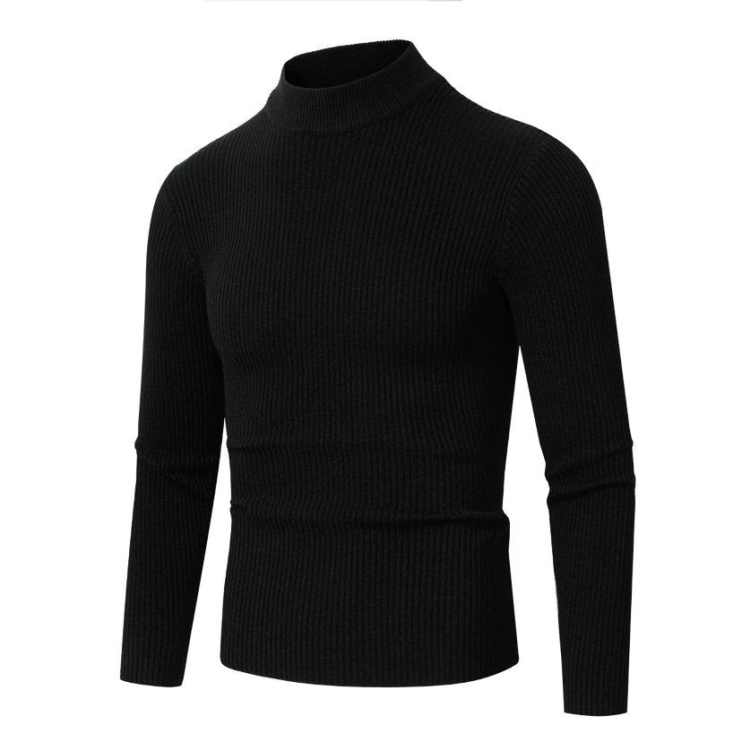 Herren Rollkragenpullover aus hochwertiger Rippenstruktur Krohn-e