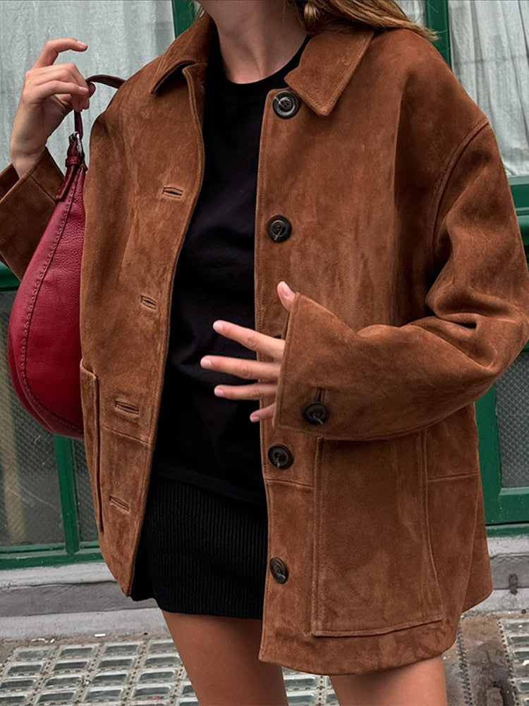 Damen Wilde Velourjacke im lässigen Chic Krohn-e