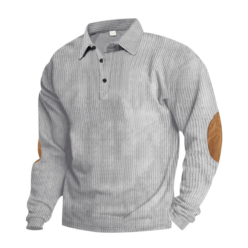 Herren Langarm Hemd mit strukturiertem Design Details Krohn-e