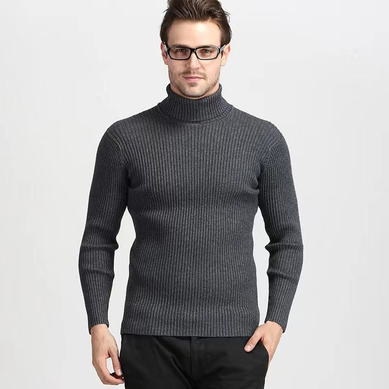 Herren Rollkragenpullover aus feiner Baumwolle mit strukturiertem Design Krohn-e