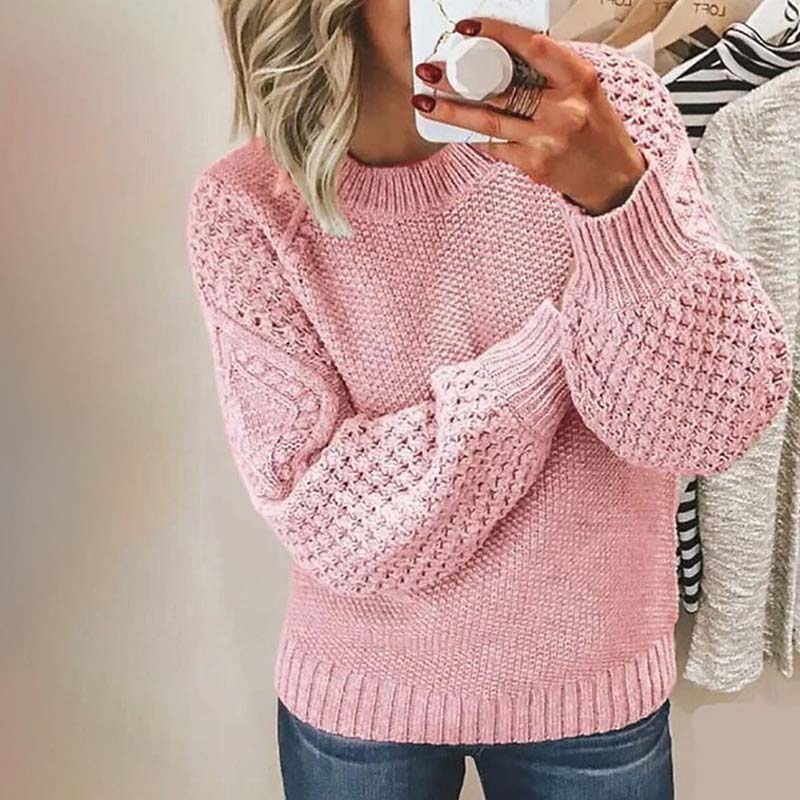 Krohn-e | Pullover - Damen Winter Freizeit Strickpullover