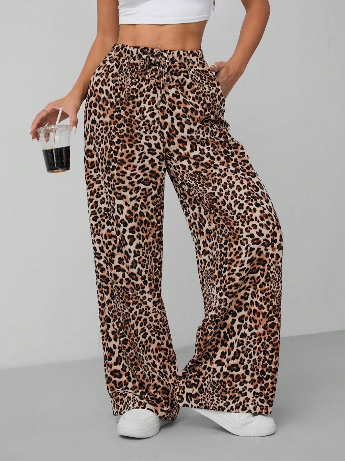Damen Weite Tiermuster-Hose Krohn-e