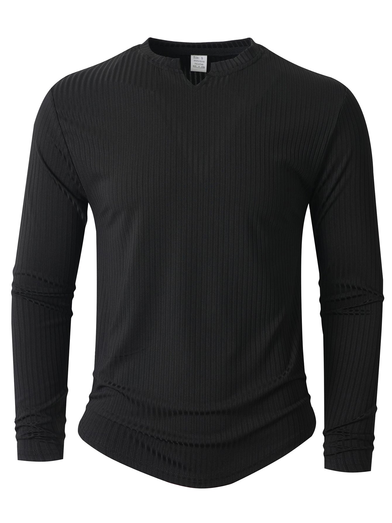Herren Langarmshirt mit innovativer Rippstruktur Krohn-e