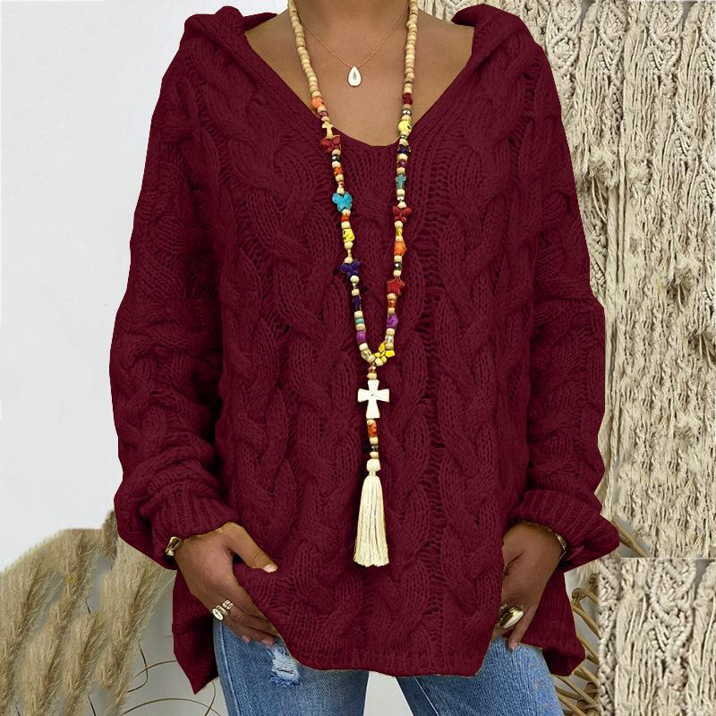 Capri-Style V-Neck Hoodie