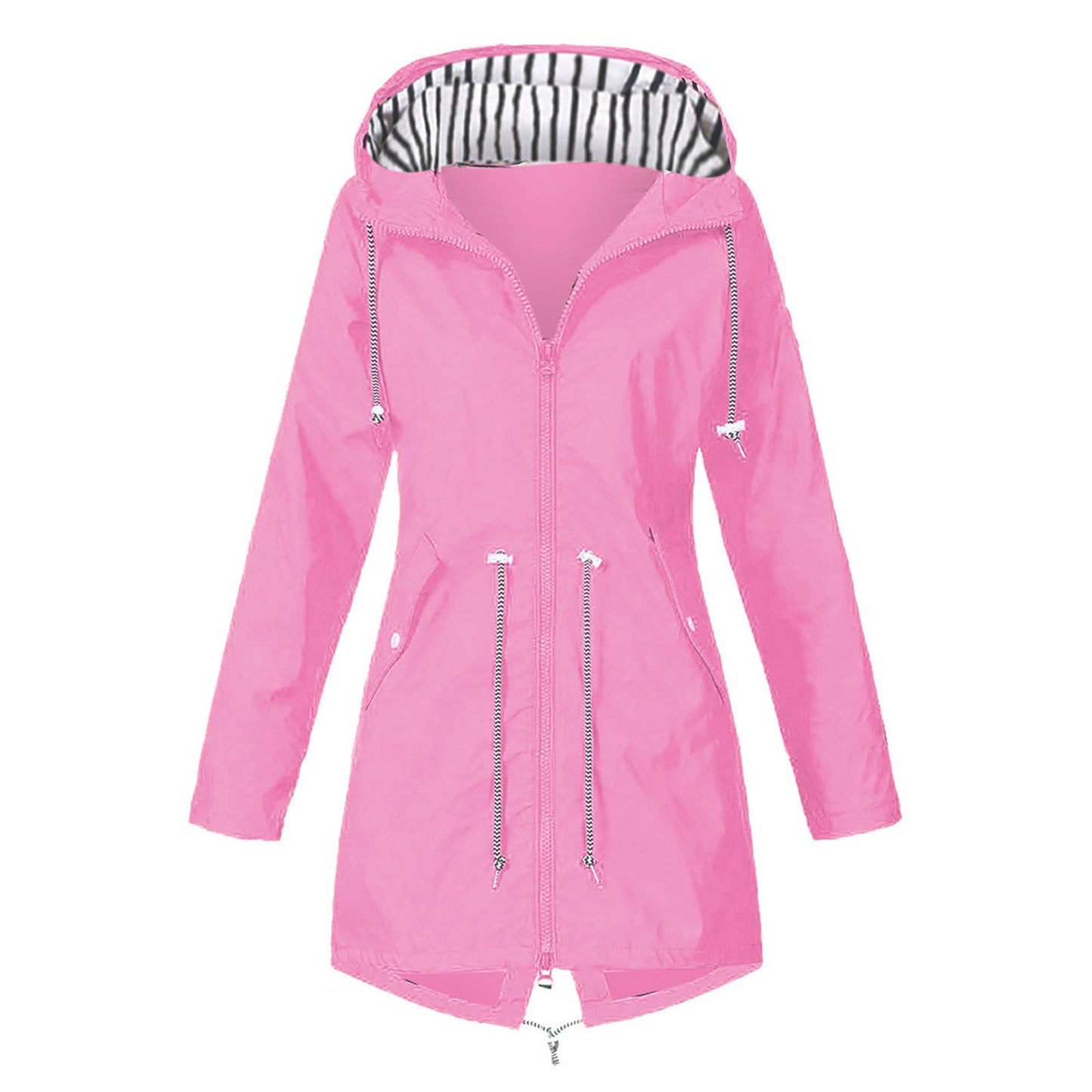 Damen wasserabweisende Freizeitjacke mit verstellbarem Kapuzenkragen und funktionalen Taschen Krohn-e