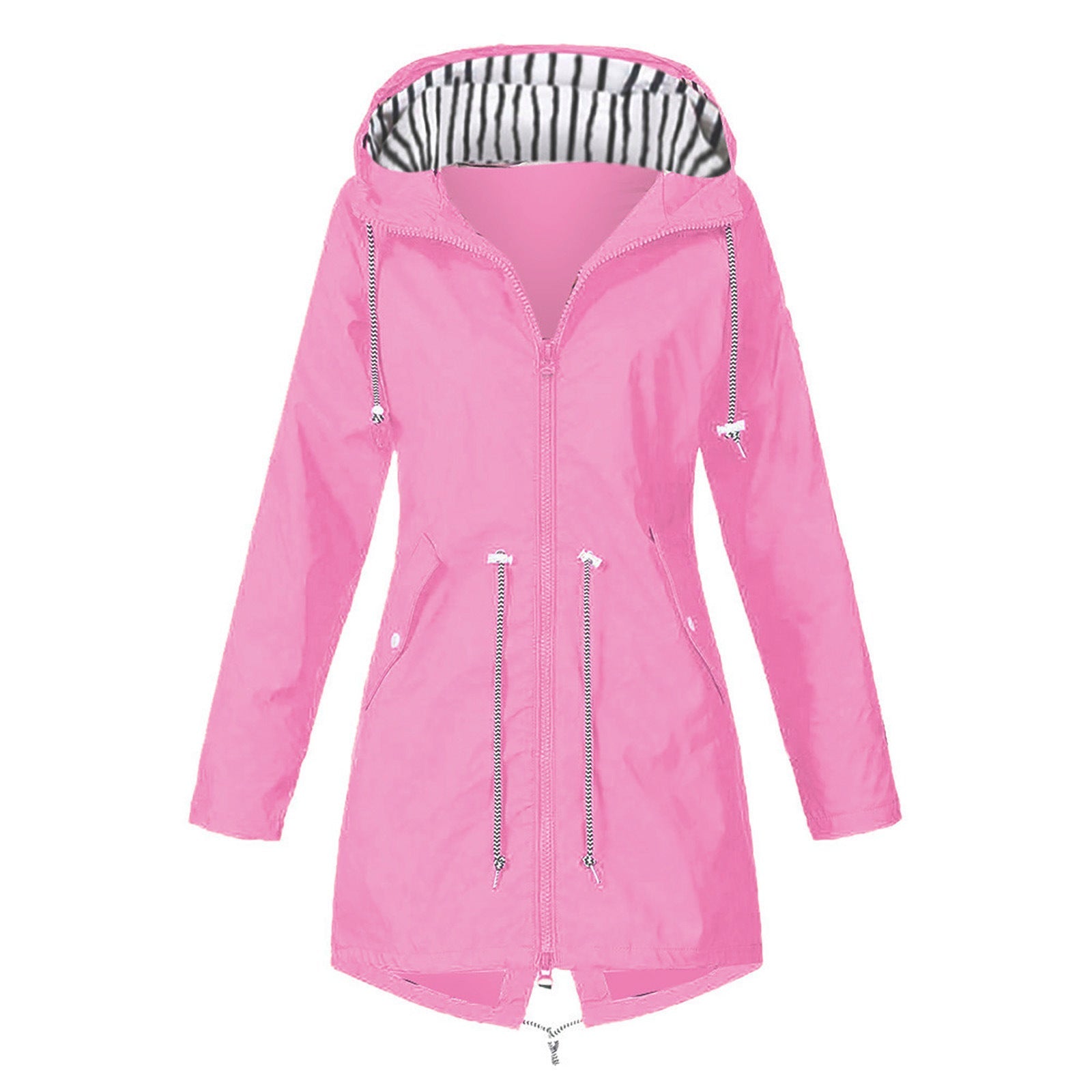 Damen wasserabweisende Freizeitjacke mit verstellbarem Kapuzenkragen und funktionalen Taschen Krohn-e